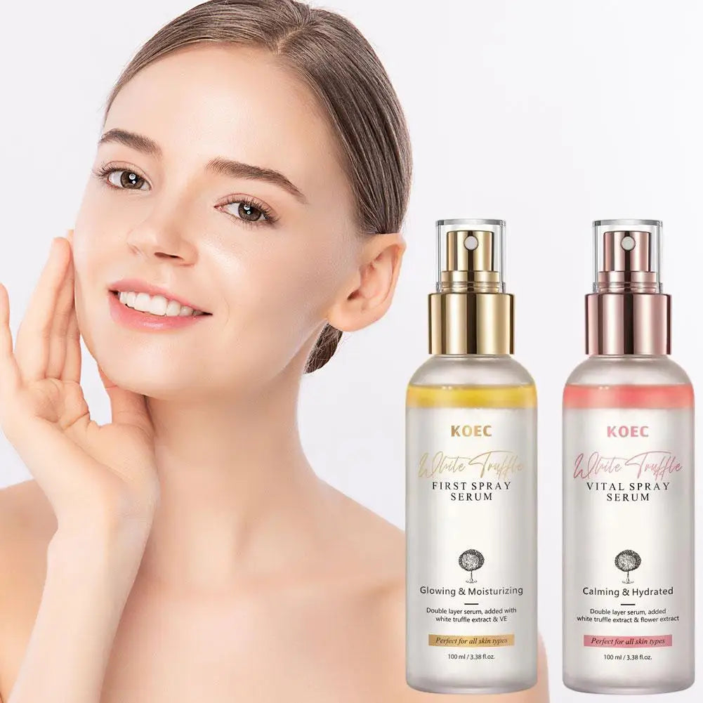 Korean KOEC Original White Truffle Extract First Spray Facial Serum Antioxidant Face Glowing Essence Portable Skincare Makeup