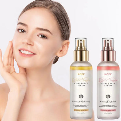 Korean KOEC Original White Truffle Extract First Spray Facial Serum Antioxidant Face Glowing Essence Portable Skincare Makeup