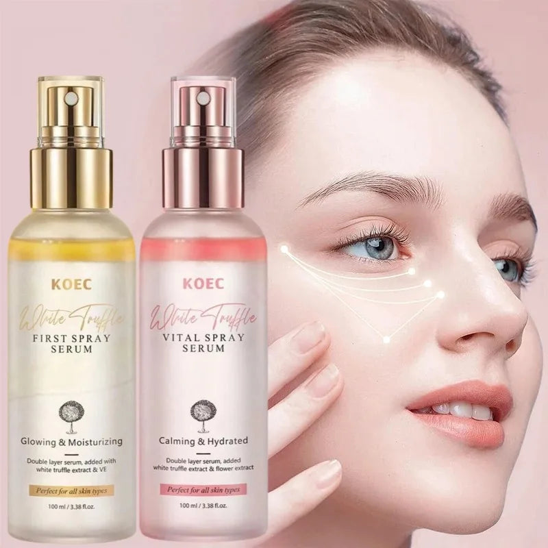 Korean KOEC Original White Truffle Extract First Spray Facial Serum Antioxidant Face Glowing Essence Portable Skincare Makeup